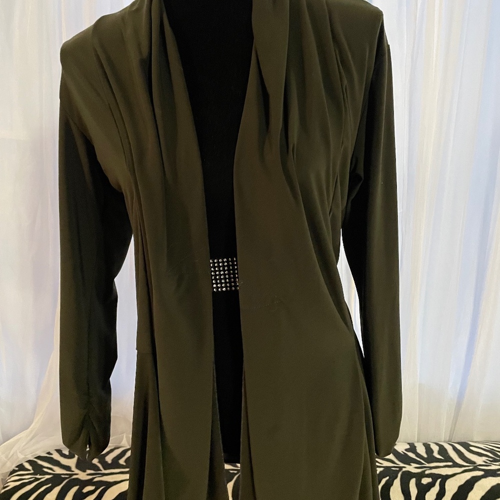 Sympli Size 6 Black Open Cardigan